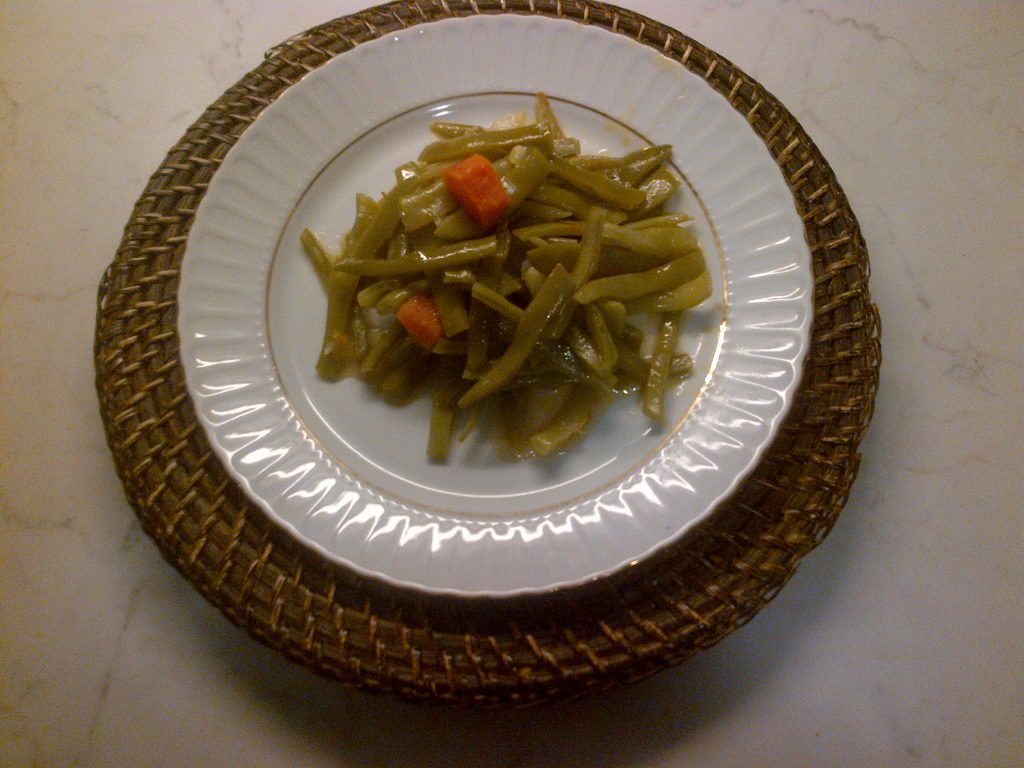 Haricots verts à l'huile d'olive, accompagnement léger pour le saumon
