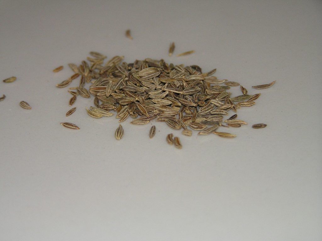 Graines de cumin, épice signature du chili con carne