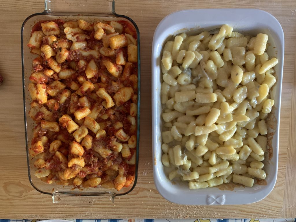 Gnocchi de pomme de terre à la sauce tomate et au gorgonzola